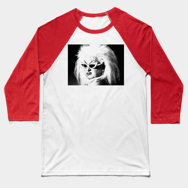 Divine \/\/\/ Drag Queen Fanart  Design Baseball T-Shirt by DankFutura